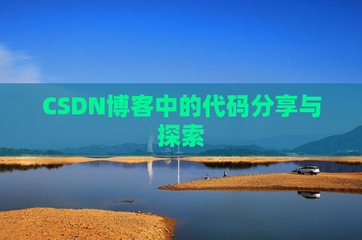 CSDN博客中的代码分享与探索